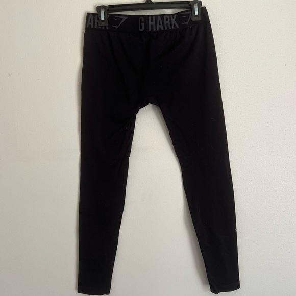 Gymshark Black Seamless Logo Leggings Size Medium - Picture 4 of 5